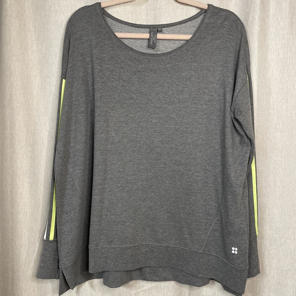 Sweaty Betty SB LDN Gray Pullover Sweater Size Medium Active Workout Fitness